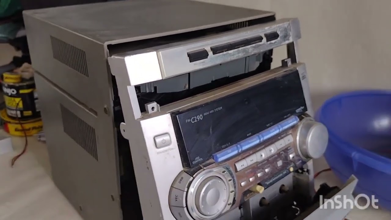 #Philips Min System FW-C290, Conserto das chaves e volume, dando uma geral 1/3. como desmontar.