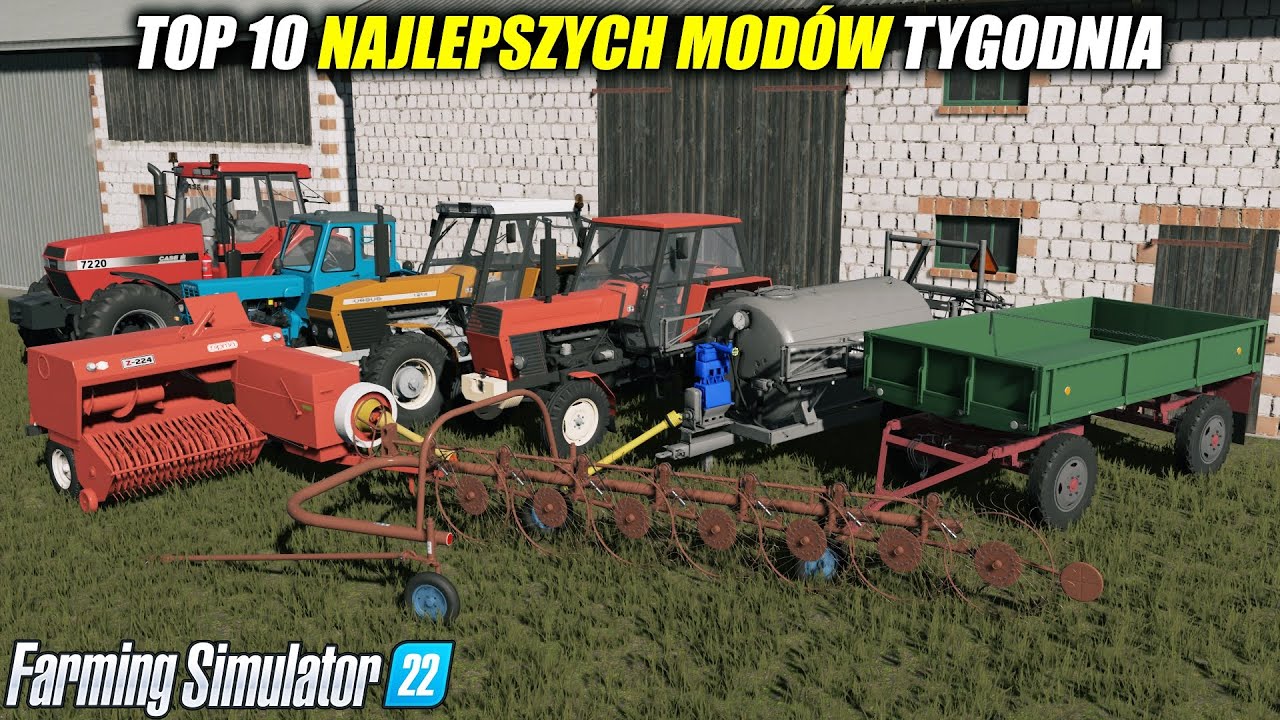 10 NAJLEPSZYCH POLSKICH MODÓW ⭐ FS 22  *Mega Sipma Z224, Paczka Ursusów, Agromet Słupsk Z211/2*