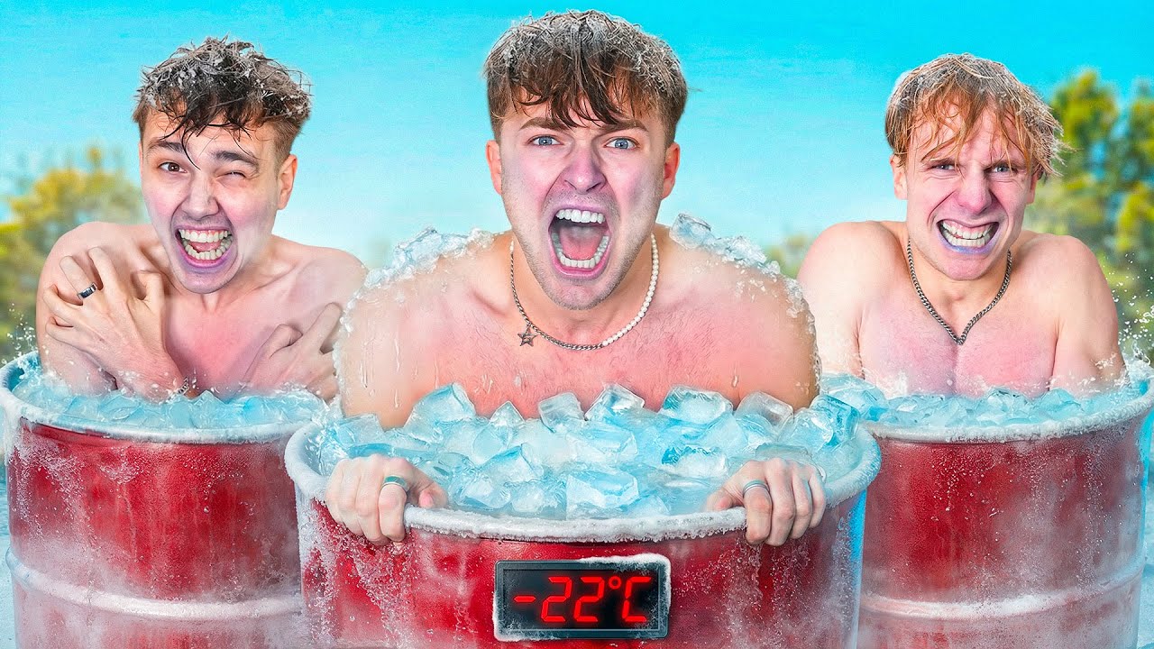 Wer zuletzt das Eisbad verlässt bekommt 1000€🥶💰