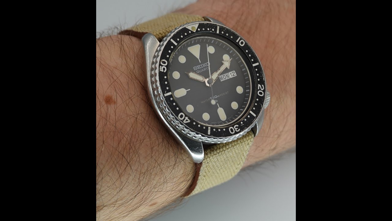 Винтажные мужские часы Seiko Diver 1981 года выпуска, корпус 42 мм, только что прошли полное техн...