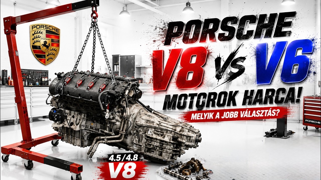 Porsche V8 és V6 motorok harca! Melyik a jobb választás?