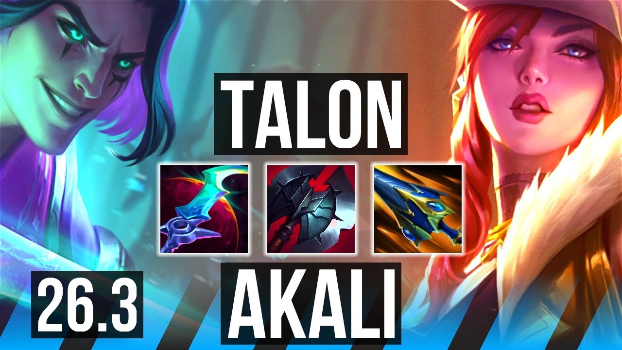 TALON vs AKALI (MID) | 56K damage | EUW Master | 26.3