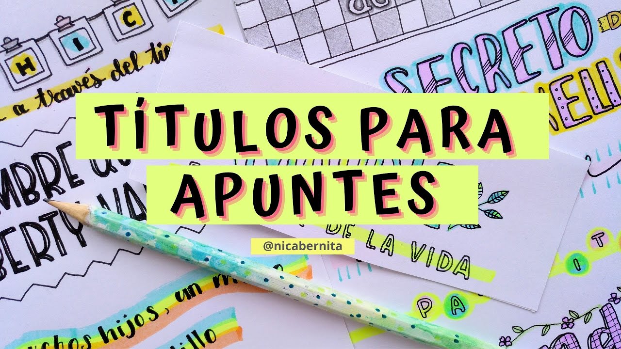 TÍTULOS LARGOS PARA CUADERNOS 🤓 📚  TÍTULOS BONITOS PARA TUS APUNTES  CON DIFERENTES TIPOS DE LETRAS