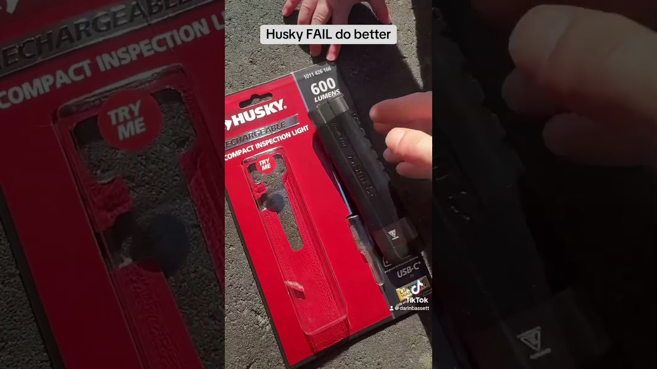 Went at got a replacement already #huskytools #flashlight #fail #flashlights #review