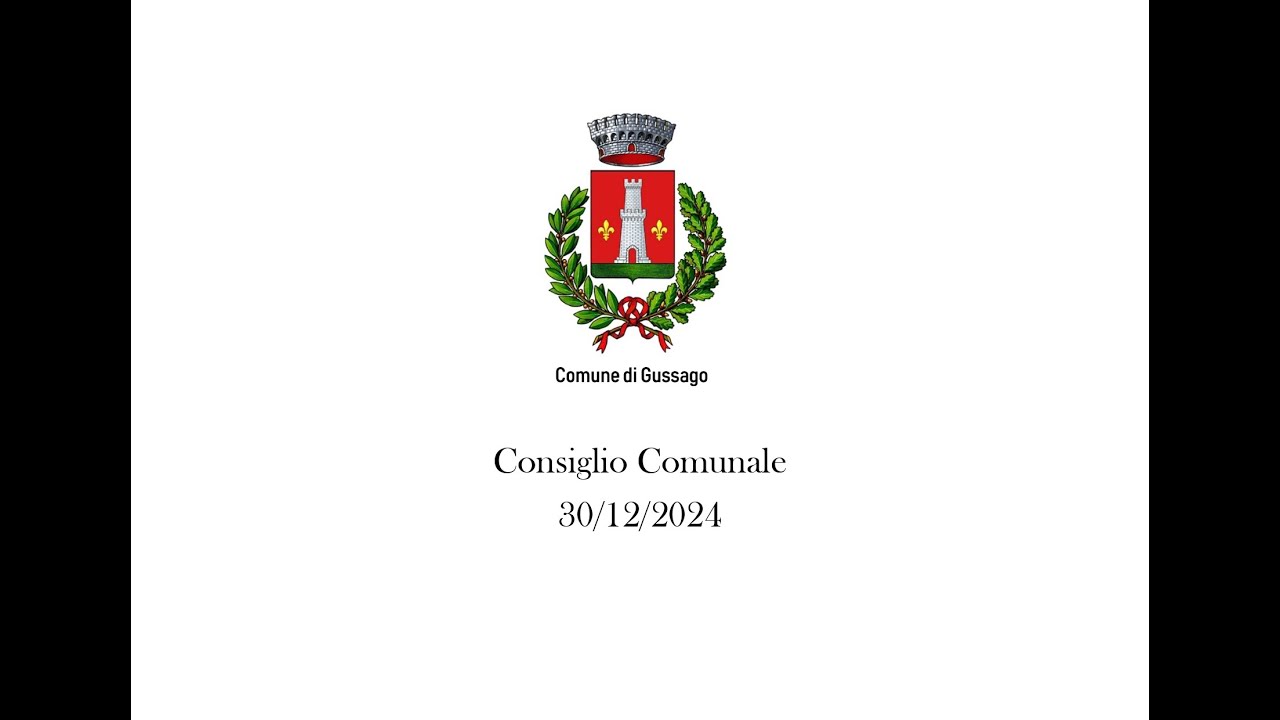 Consiglio Comunale del 30 dicembre 2024
