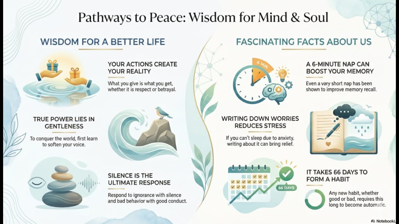 180 Mind-Soothing Quotes & Psychological Facts for Inner Peace and Better Sleep