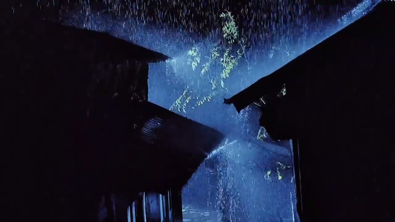 nstant Sleep for Insomnia | Heavy Rain on Metal Roof at Night