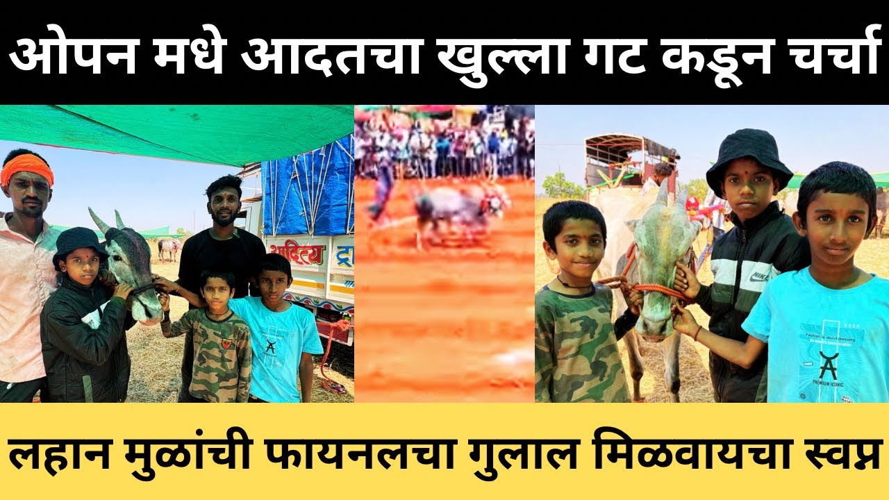 आदत सर्जा व आदत देवा गजवाल मैदान ओपन सोबत पळून 💯😍🙏
