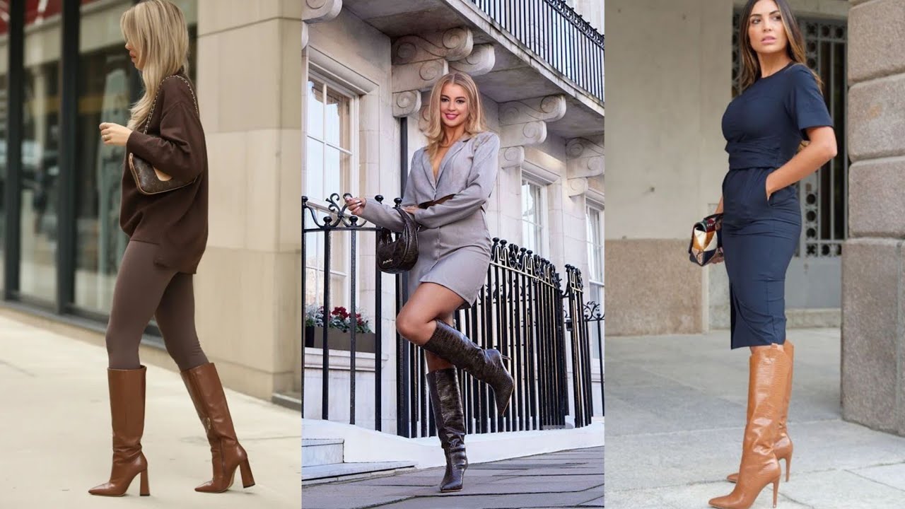 Outstanding and Elegant collection of Leather Long High Heel Boots for women 