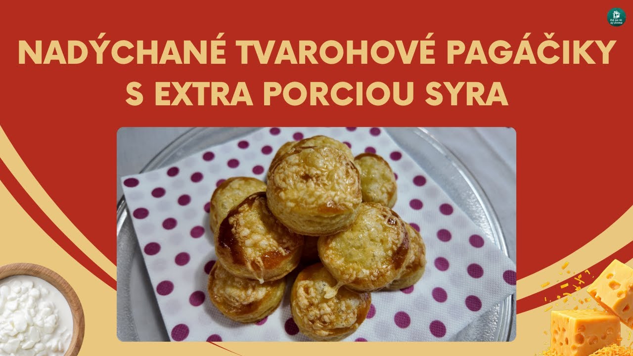 NADÝCHANÉ TVAROHOVÉ PAGÁČIKY S EXTRA PORCIOU SYRA. #recepty #varenie #pečenie