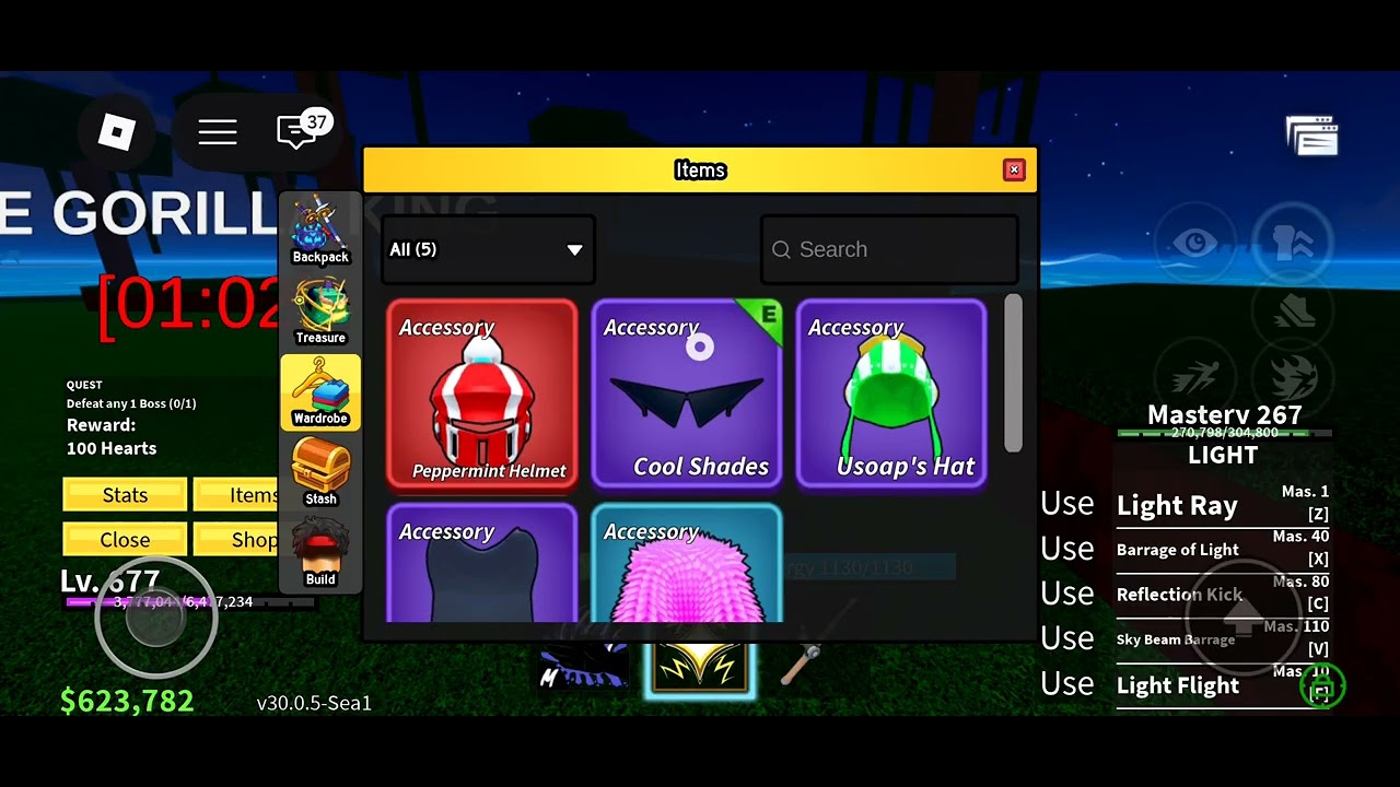 Grinding in blox fruit in ROBLOX ⬆️😁📸