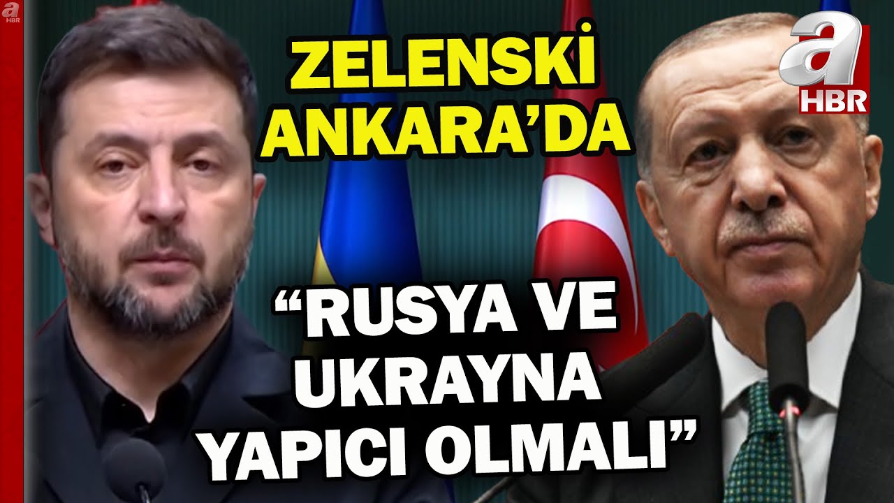 Zelenski Ankara'da! Başkan Erdoğan ve Zelenski'den ortak açıklamalar... | A Haber