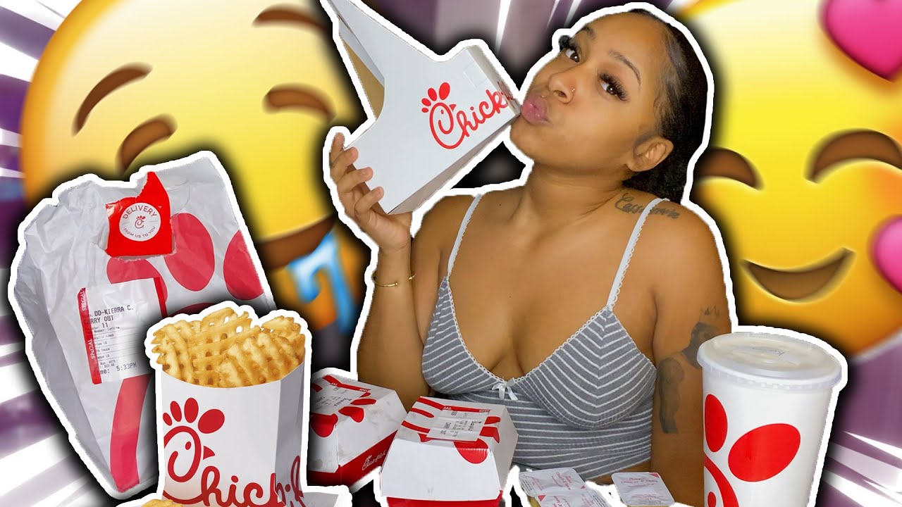 CHICK-FIL-A MUKBANG: DOORDASH DELIVERY MAN TRIED TO SMASH.. AGAIN