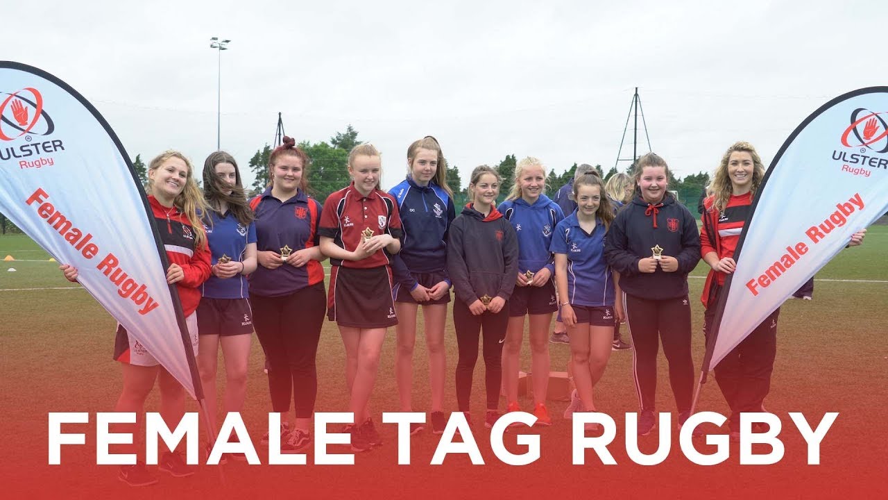 Female tag rugby at Assumption Grammar!