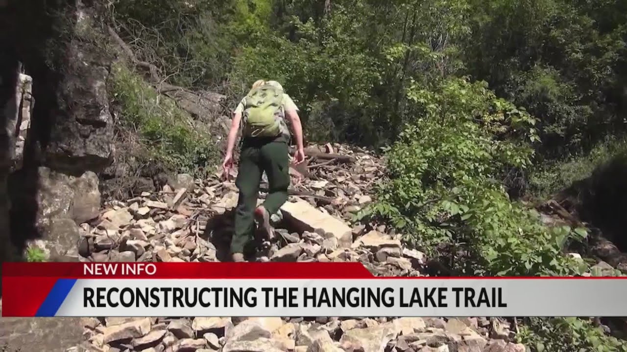 Crews continue to reconstruct Hanging Lake Trail