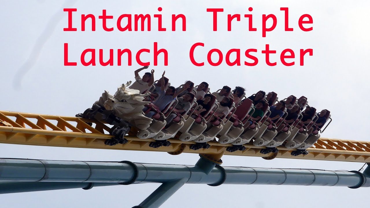 Soaring with Dragon Triple Launch Coaster POV