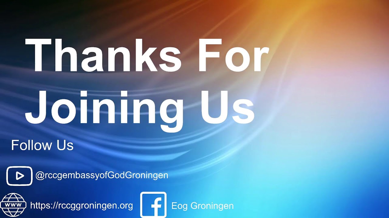 RCCG  Embassy of God Groningen Live Stream 25 January 2026  SUNDAY SERVICE | NEW YEAR SERVICE