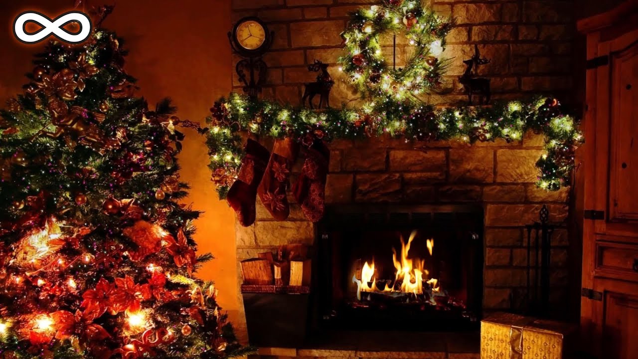 Jingle Bells Instrumental 10 hours | Fireplace Christmac Background Music