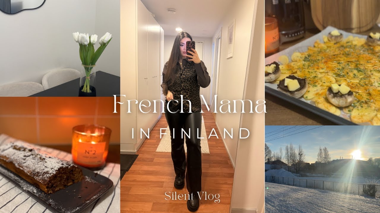 French Mama in Finland | Ready for School 🏫| Banana Bread 🍰| Crispy Potatoes | Silent & Cozy Vlog |