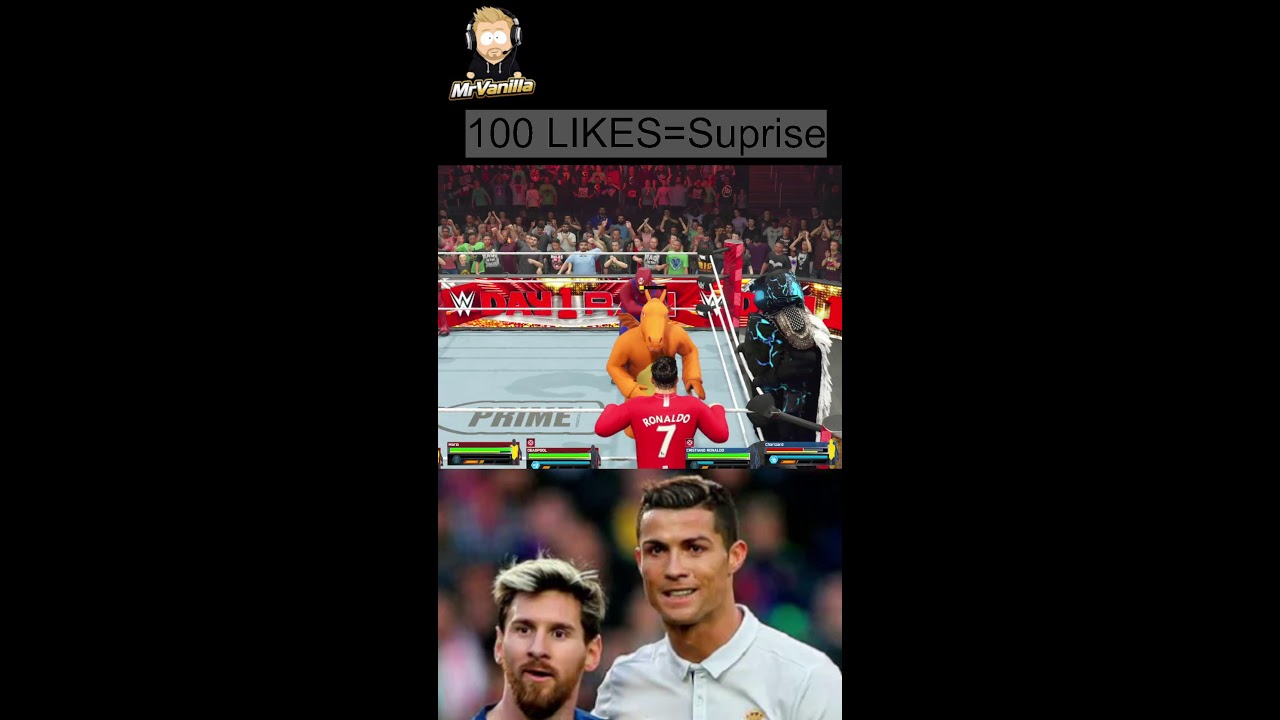MESSI VS RONALDO WWE 2K25