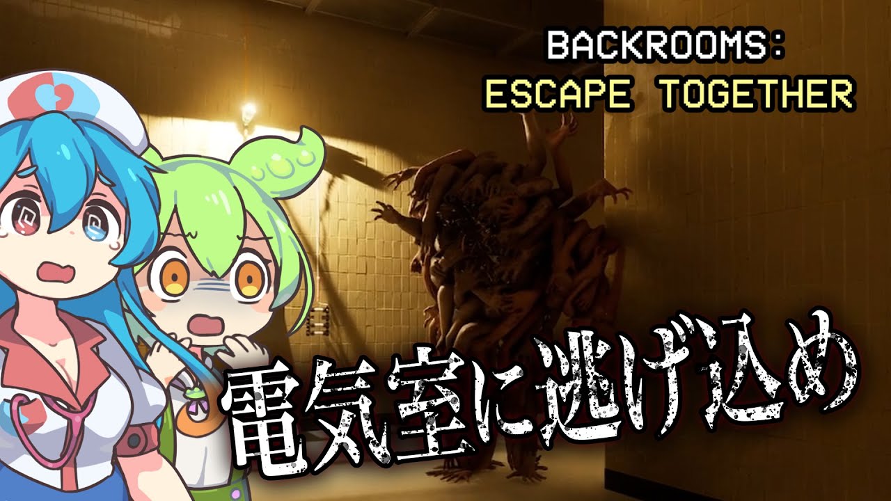〖Backrooms:Escape Together #2〗異形から逃げつつ電気室を修復する協力脱出ホラー【ボイボ/VOICEVOX実況　ずんだもん/雨晴はう】