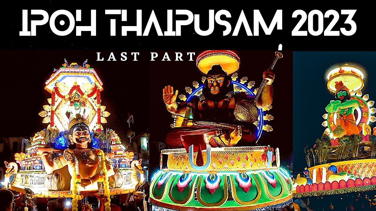 Ipoh Thaipusam 2023 Last Part| MALAYSIA MOST BEAUTIFUL LIGHT KAVADI'S