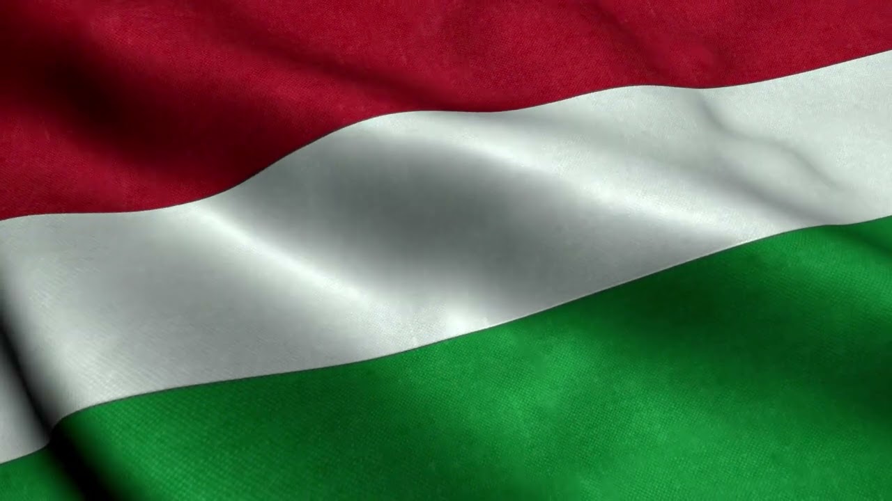 [10 Hours] Hungarian Flag Waving - Video & Audio - Waving Flags