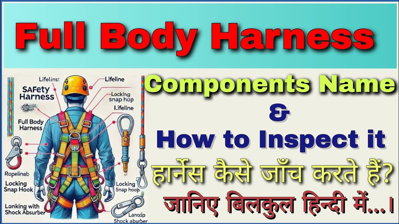 Full body harness part name | how to inspect harness | use of harness at height | safety belt | FBH