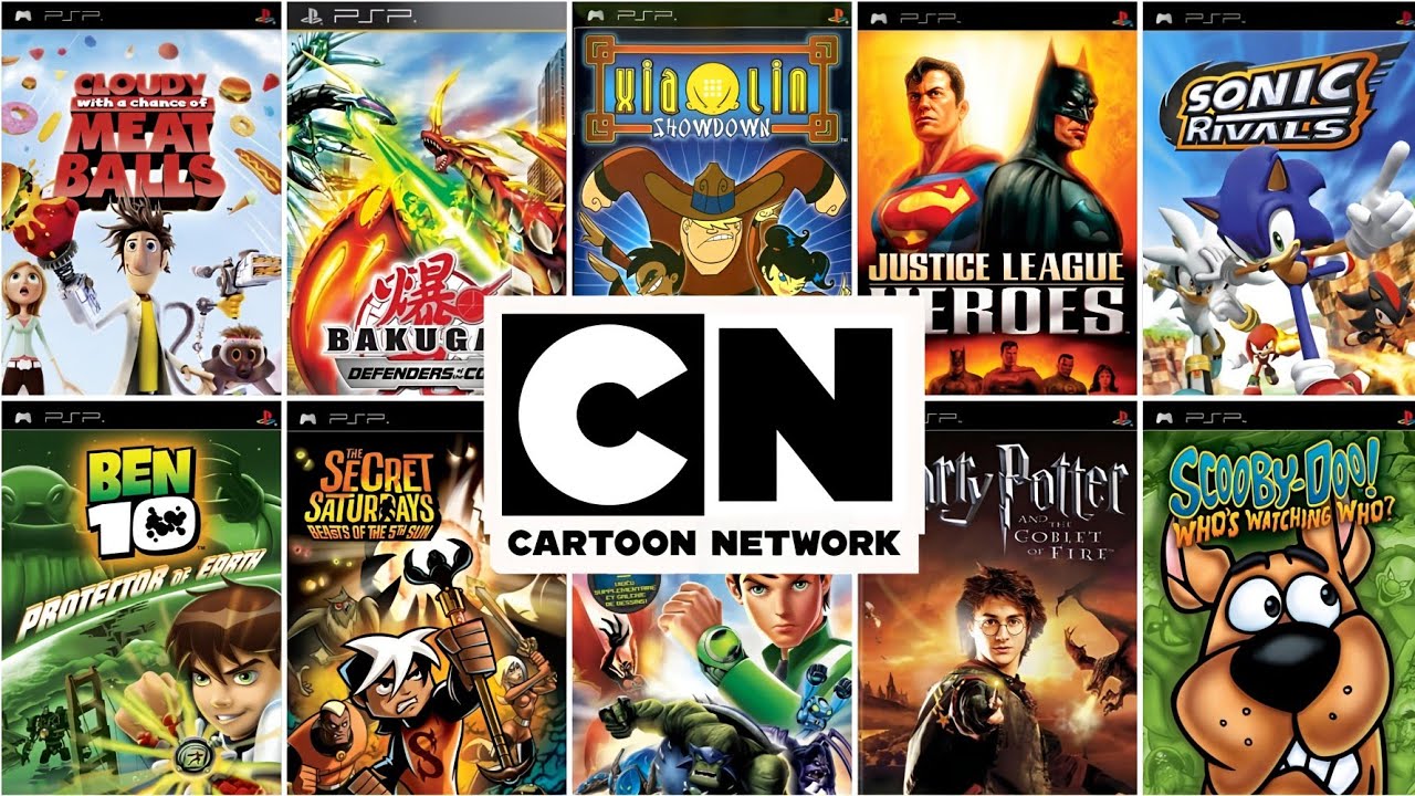 TOP 11 BEST CARTOON NETWORK GAMES FOR PSP[PLAYSTATION PORTABLE]