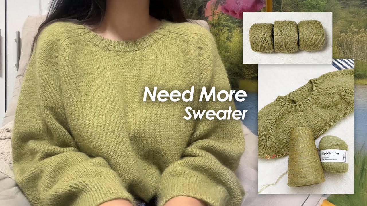 Свитер Needmore | Делаем свитер из пряжи Temu | Свитер Needmore | Видеоблог о вязании
