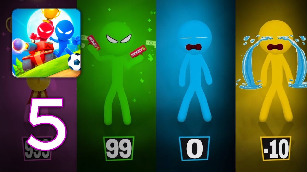 Stickman Party - Gameplay Walkthrough Part 5 [ iOS, Android ]
