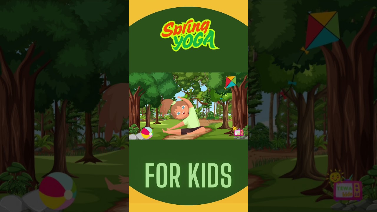 ☀️Spring Yoga for Kids 🍭🧘 #yoga#kids#funyoga