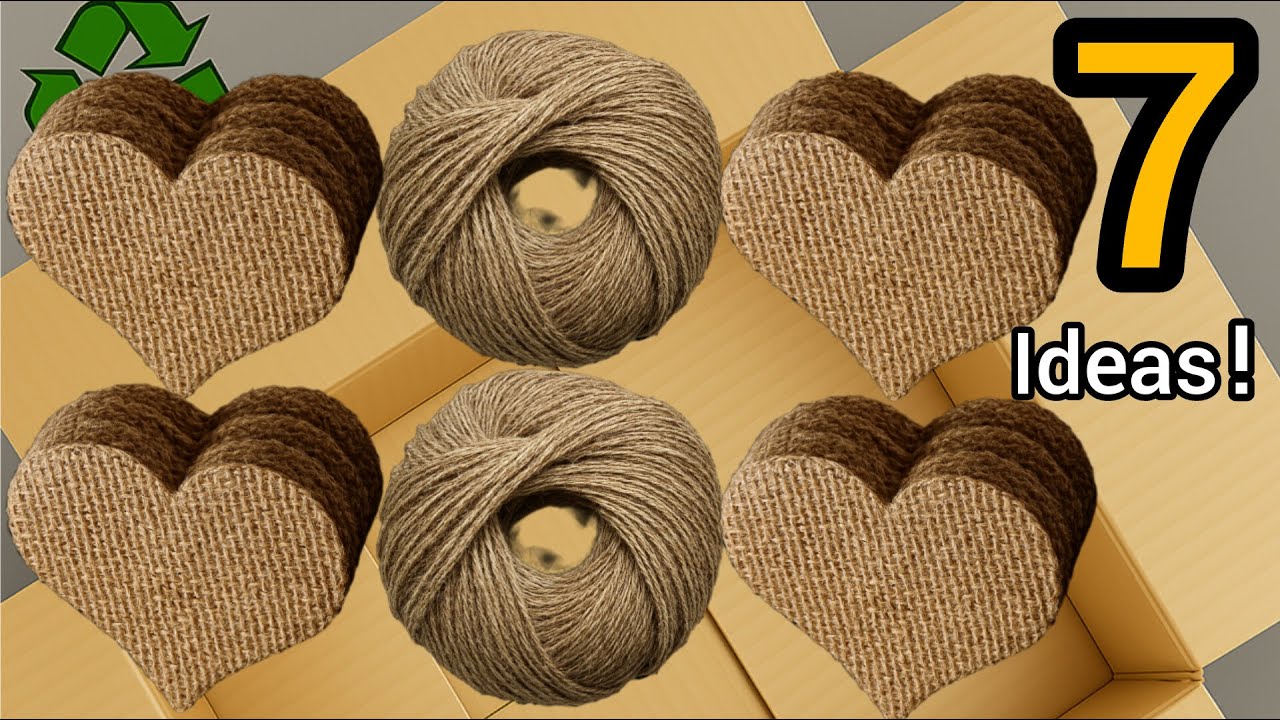 7 Amazing Decorating and Organizing Ideas with Hemp Yarn and Fabric ♻️/2025 Ideas💫