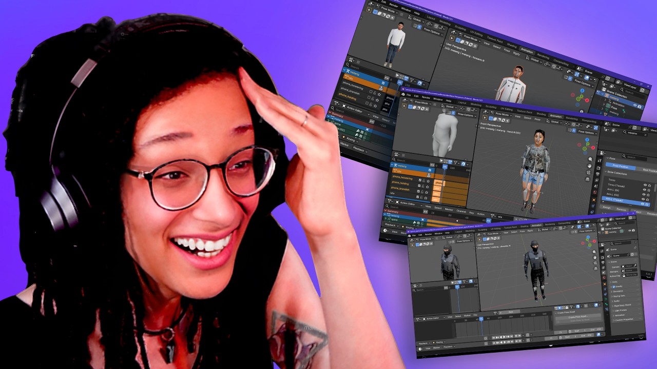 【🔴LIVE】 I need to make SO many people! 〜 Blender + Godot stream 〜 Game about filming cops devlog