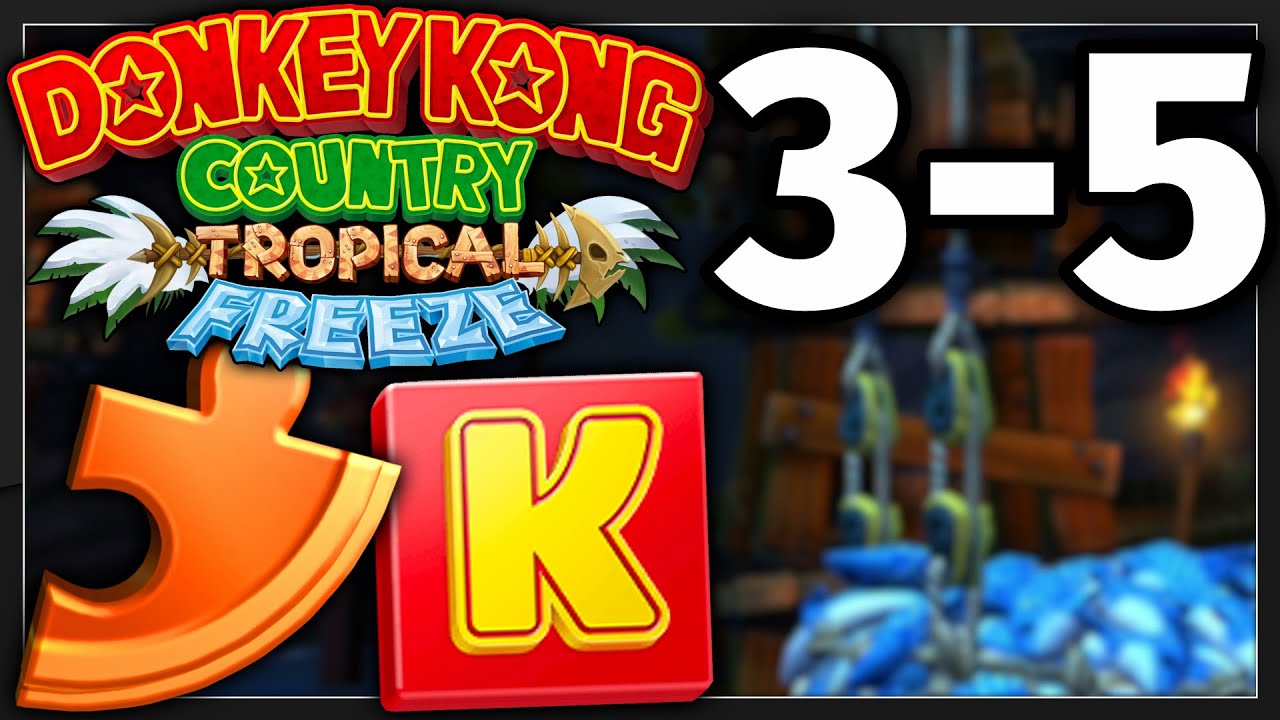 Donkey Kong Country Tropical Freeze 3-5 KONG-LETTERS, PUZZLE PIECES AND SECRET EXITS