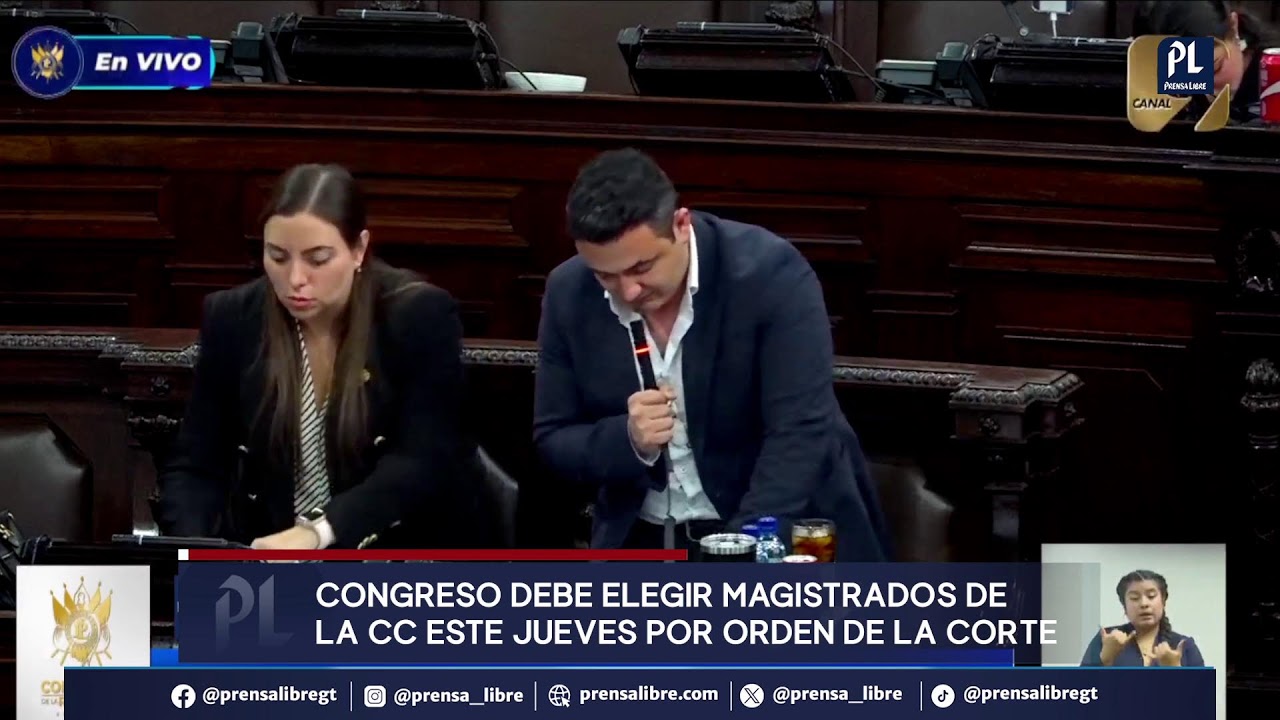 Congreso debe elegir magistrados de la CC tras orden de la Corte de Constitucionalidad