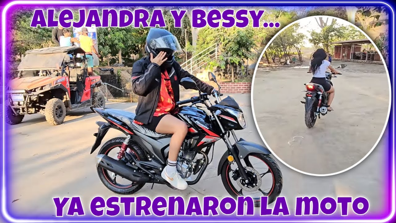Alejandra dice que papa Pedro le mandó la moto a cambio de una PROMESA. Ya estrenó la moto.