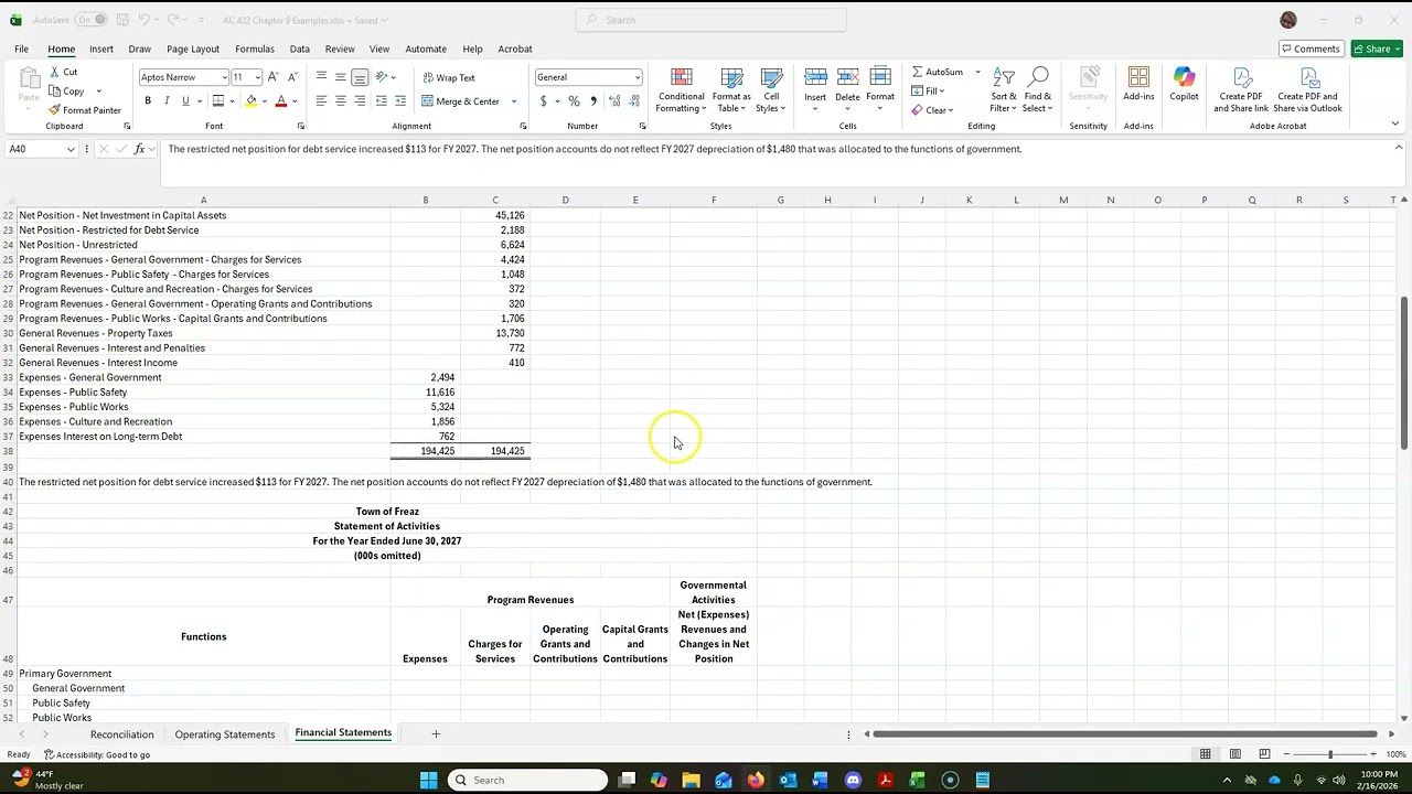 AC 422 Chapter 9 Examples Video 2