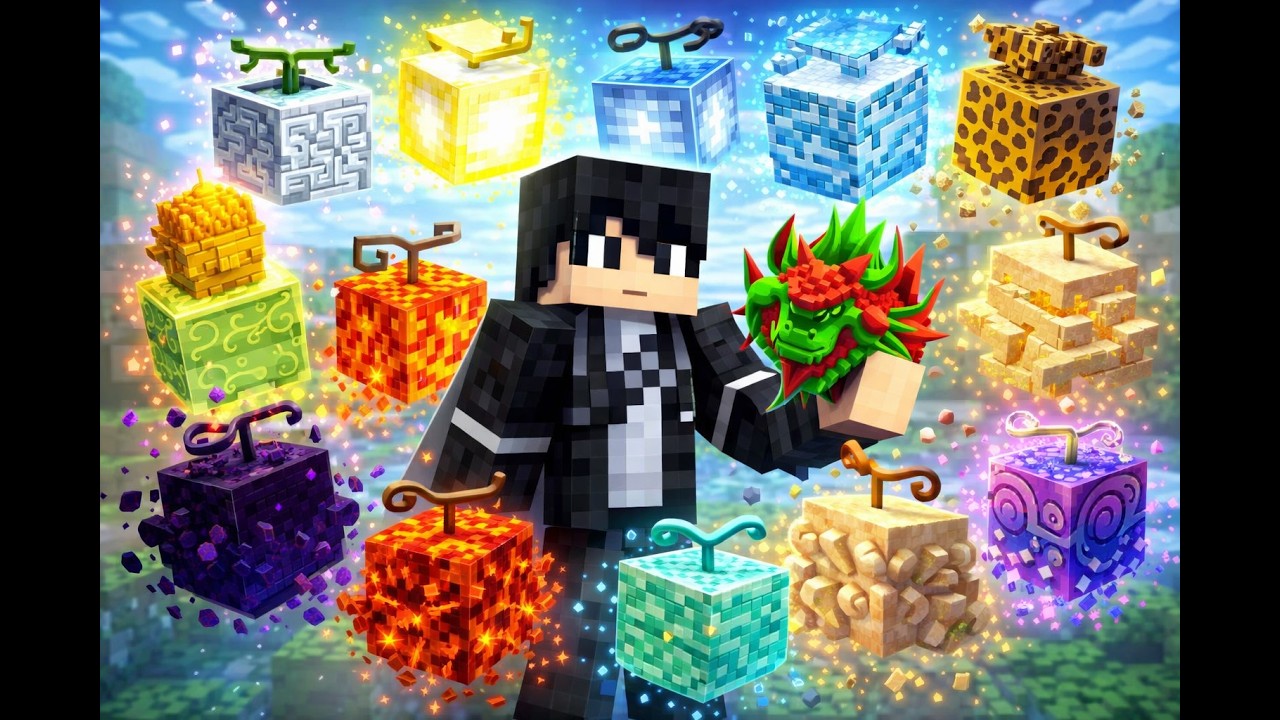 Mnecraft и Blox fruit