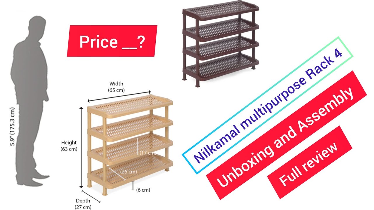 Nilkamal multipurpose Rack 4 unboxing and Assembly full review |