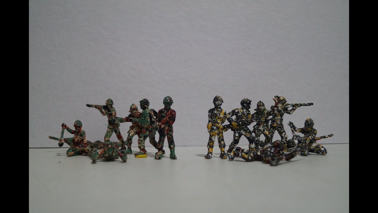 soldaditos de plástico camuflados :D