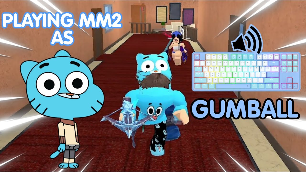 GUMBALL DESTROYS TEAMERS & EXPLOITERS IN MM2 + GAMEPLAY *KEYBOARD ASMR*