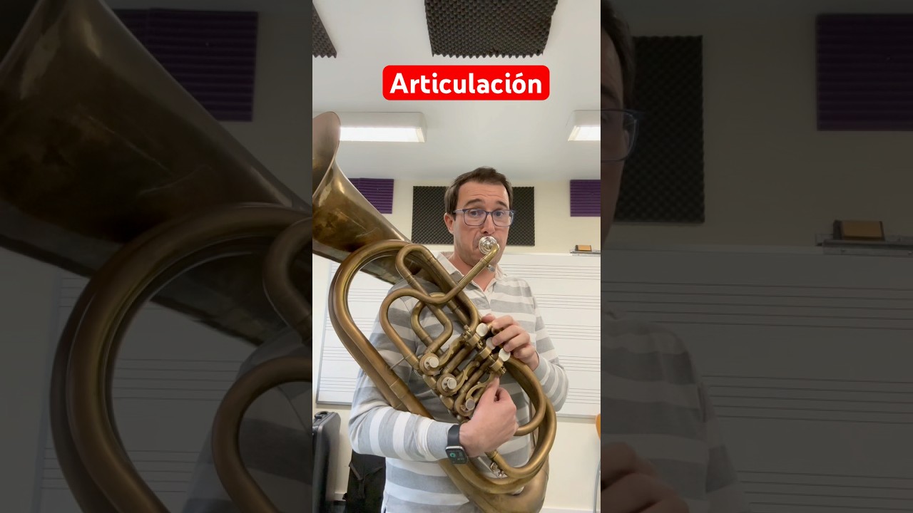 Trabajo de articulaci&oacute;n con el #helicon  #tuba