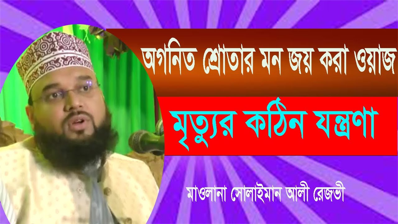 বাংলা ওয়াজ | মৃত্যুর যন্ত্রনা | Mawlana Sulaiman Ali Rezvi | সুলাইমান আলী রেজভী | New Bangla Waz