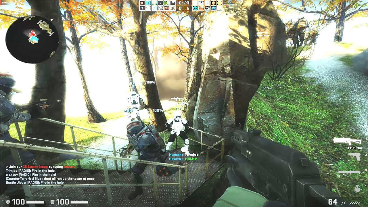 CS GO - Zombie Escape Mod - ze_flying_world_p-GFL CLAN