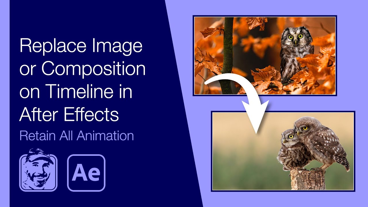 Replace Image or Composition on Timeline in After Effects (Retain All Animation)