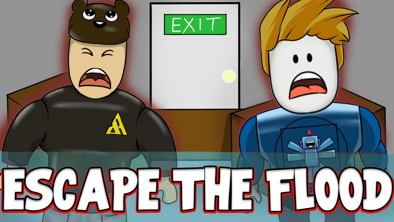 SquiddyPlays - ESCAPE THE FLOOD! - Roblox W/AshDubh!