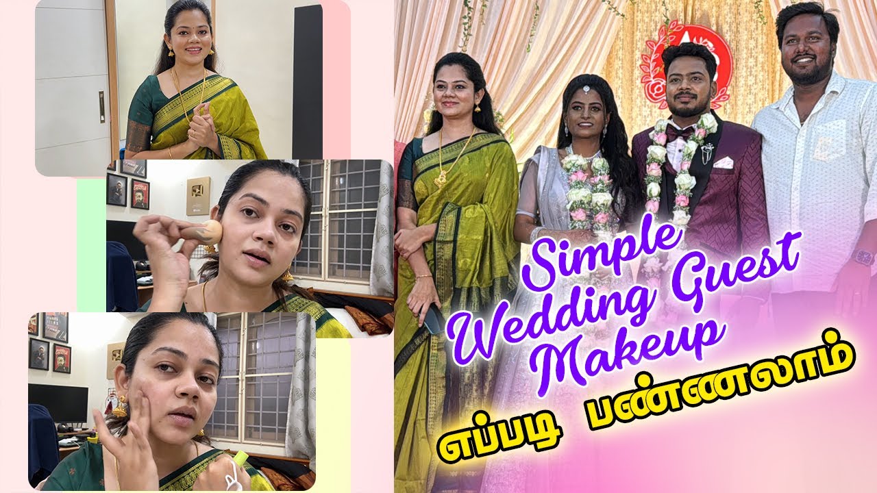 10mins-ல wedding guest makeup😍|car accident☹️GRWM| Anithasampath Vlogs