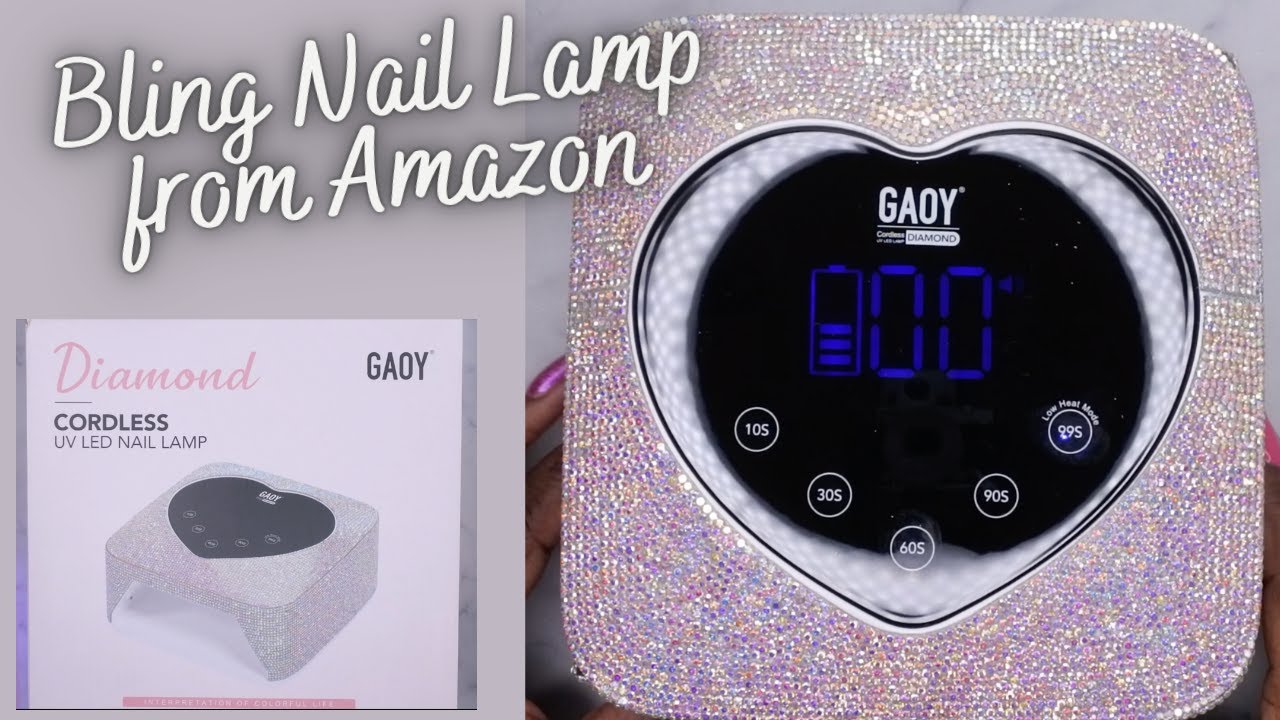 Cordless Bling UV/LED Nail Lamp | GAOY Rechargeable Nail Lamp | Affordable Nail Lamps From Amazon