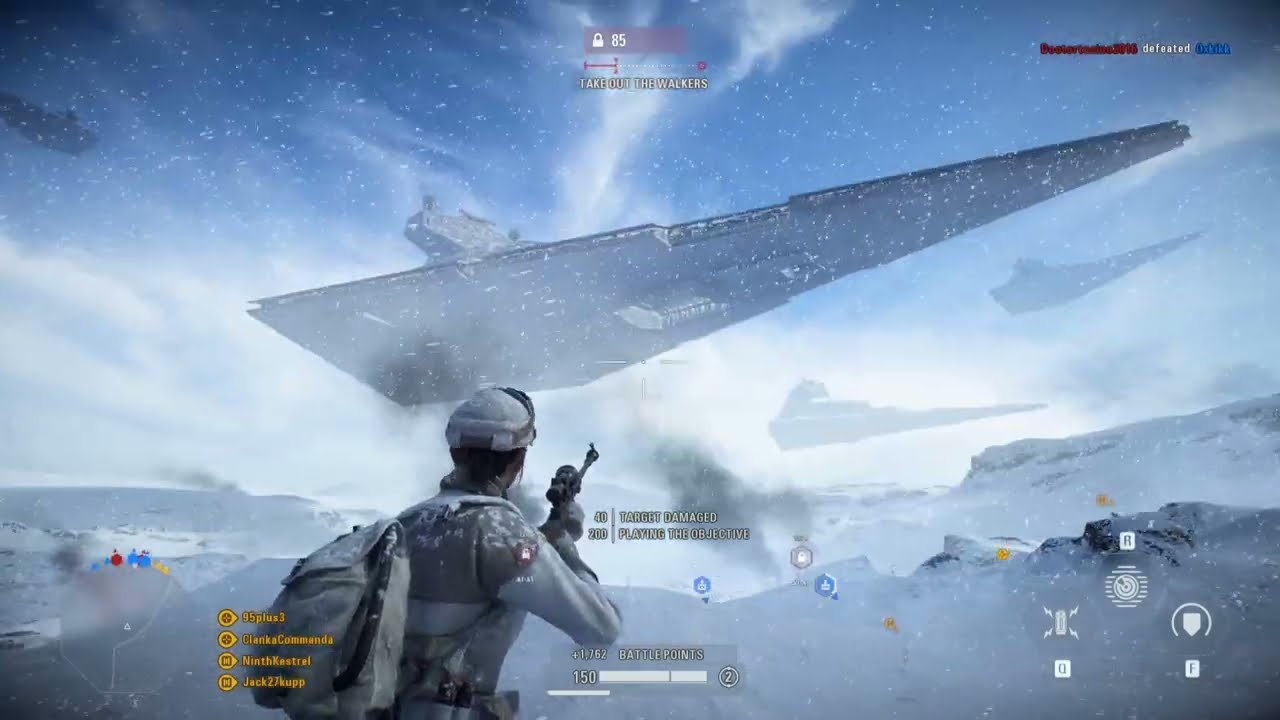 AT-ATs Cooking Our Team on Hoth | Star Wars Battlefront 2
